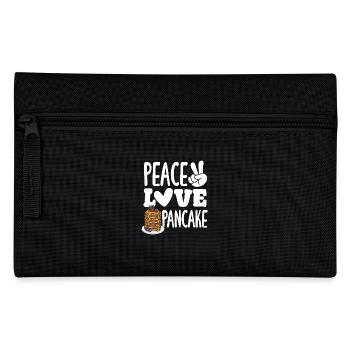 Peaceful Love Pancakes Enjoyment - Pencil Case - black - Front