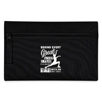 Figure Skating Great Figure Skater Dad - Pencil Case - black - Front