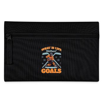What Is Life Without Goals 33 - Federtasche - Schwarz - Vorne