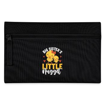 Big Sister's Little Nugget Küken Motiv - Federtasche - Schwarz - Vorne