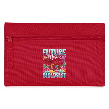 Future Marine Biologist – Ocean Lover - Pencil Case - red - Front