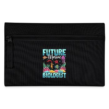 Future Marine Biologist – Ocean Lover - Pencil Case - black - Front