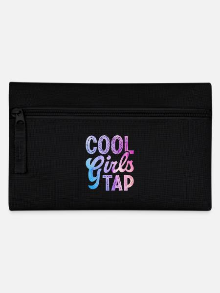 Cool girls dancing tap dance - Pencil Case - black