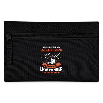 Lkw Fahrer Kraftfahrer LKW-Fahrer - Federtasche - Schwarz - Vorne