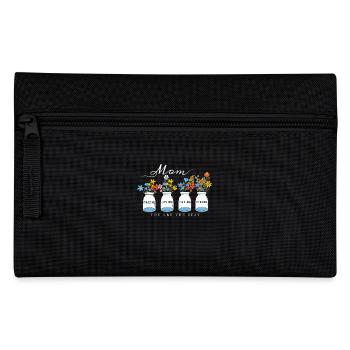 Maman incroyable aimant attentionné fort design floral - Trousse - noir - Devant