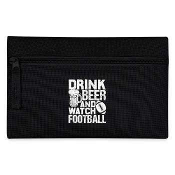 Football Drink Beer And Watch Football - Pencil Case - black - Front