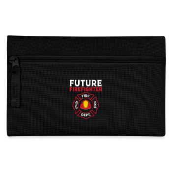 Fire Truck Children's Birthday Firefighter - Pencil Case - black - Front
