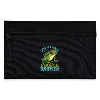 Karneval Party Frösche DAS IST MEIN FROSCHKOSTÜM - Federtasche - Schwarz - Vorne