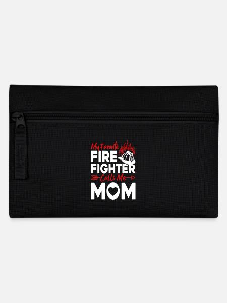 Mein Lieblings-Feuerwehrmann nennt mich Mama - Federtasche - Schwarz