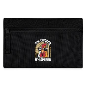 Lustiges Hühnerflüsterer Design - Federtasche - Schwarz - Vorne