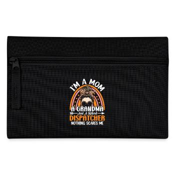 Mom Grandma and Retired Dispatcher - Pencil Case - black - Front