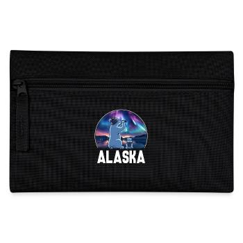 Alaska Northern Lights Adventure - Pencil Case - black - Front