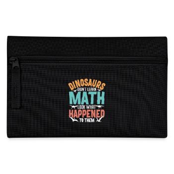 Conception de dinosaure mathématique amusante pour l’enseignant - Trousse - noir - Devant