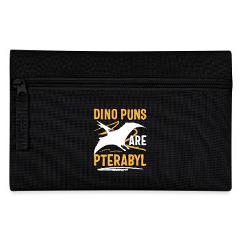 Funny Dino Pun Pterodactyl - Pencil Case - black - Front