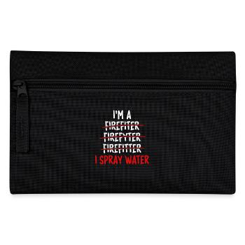 Funny Fire Brigade Design for Firefighters - Pencil Case - black - Front