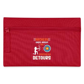 Bogenschießen Bogenschütze - Federtasche - Rot - Vorne