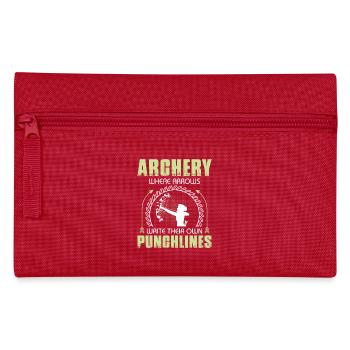 Bogenschießen Bogenschütze - Federtasche - Rot - Vorne