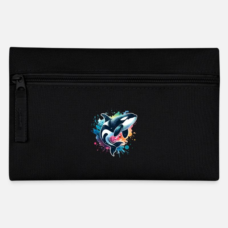 Orca Schwertwal - Federtasche - Schwarz