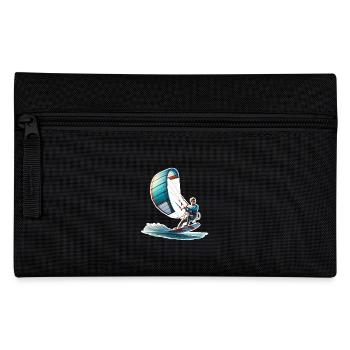 Kitesurfing Kitesurfer Kiteboard - Pencil Case - black - Front