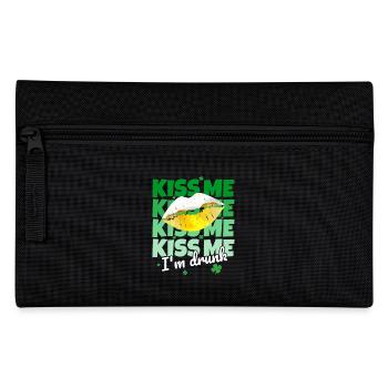 Saint-Patrick Embrasse-moi Je suis ivre en disant drôle - Trousse - noir - Devant