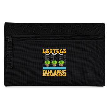 Lettuce talk about Hydroponics - Pencil Case - black - Front