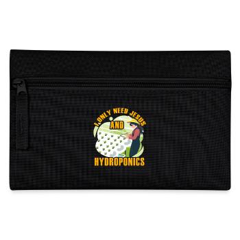 I only need Jesus and Hydroponics - Pencil Case - black - Front