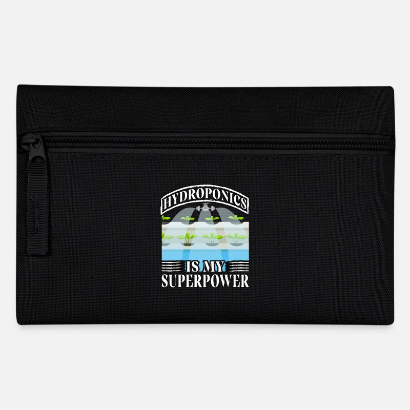 Hydrokultur ist meine Superkraft - Federtasche - Schwarz