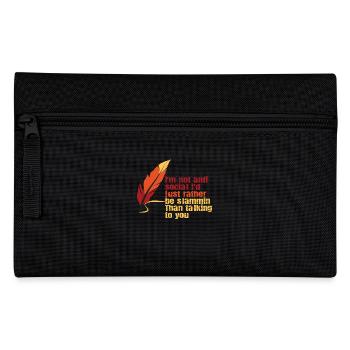 Je ne suis pas antisocial poésie slam - Trousse - noir - Devant