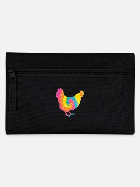 Hühner Henne - Federtasche - Schwarz