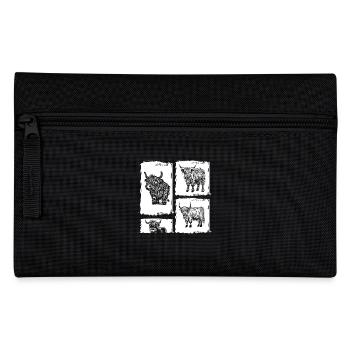 Cow Cattle Highland Cattle - Pencil Case - black - Front