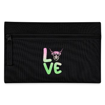 Cow Cattle Highland Cattle - Pencil Case - black - Front