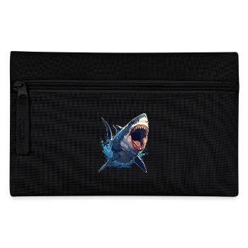 Weiße Haie Weißer Hai - Federtasche - Schwarz - Vorne