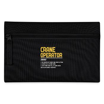 Crane operator definition - Pencil Case - black - Front