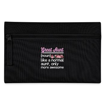 Great-Aunt Definition Funny - Pencil Case - black - Front