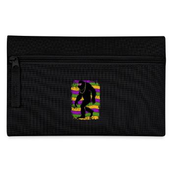 Mardi Gras - Bigfoot - Kostüm - Geschenk - Federtasche - Schwarz - Vorne