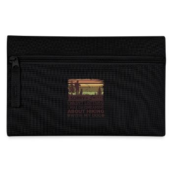 Experience hiking adventures with your dog - Pencil Case - black - Front