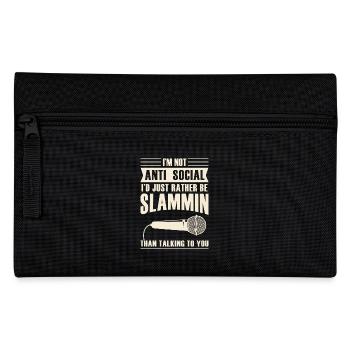 Je ne suis pas antisocial poésie slam - Trousse - noir - Devant
