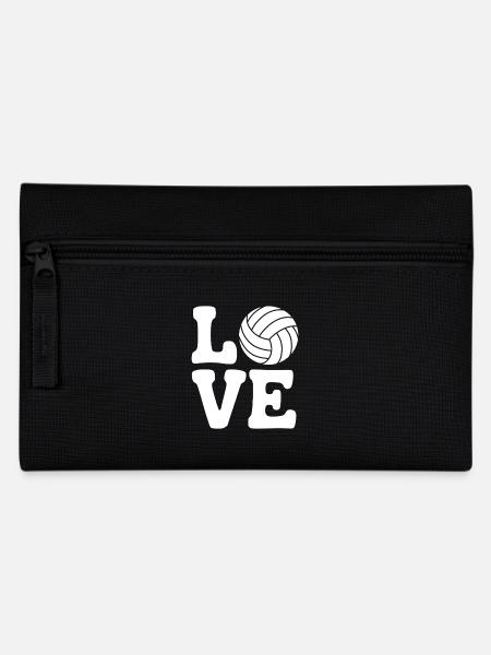 Volleyball Spruch Lustiges Volleyball Geschenk - Federtasche - Schwarz
