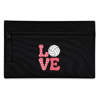 Volleyball Spruch Lustiges Volleyball Geschenk - Federtasche - Schwarz - Vorne