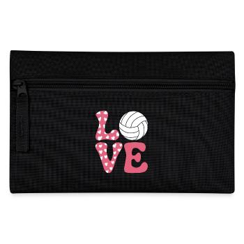 Volleyball Spruch Lustiges Volleyball Geschenk - Federtasche - Schwarz - Vorne