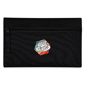 Pancakes with cherries and maple syrup artwork - Pencil Case - black - Front