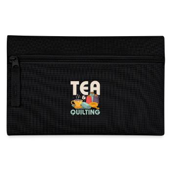 Tea & Quilting Sewing Quilter - Pencil Case - black - Front