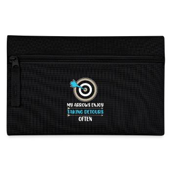 Bogenschießen Bogenschütze - Federtasche - Schwarz - Vorne