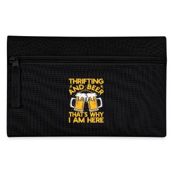 Friperie et bière C’est pourquoi ici - Trousse - noir - Devant
