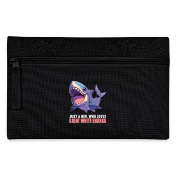 Weiße Haie Weißer Hai - Federtasche - Schwarz - Vorne