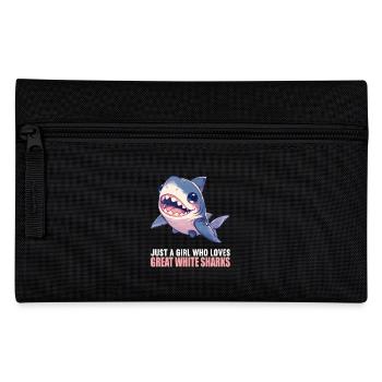 Weiße Haie Weißer Hai - Federtasche - Schwarz - Vorne