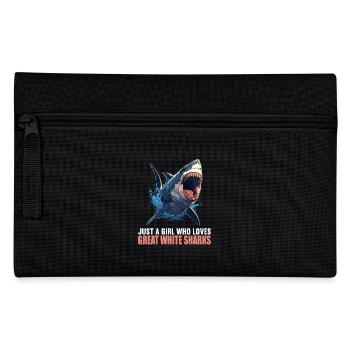 Weiße Haie Weißer Hai - Federtasche - Schwarz - Vorne