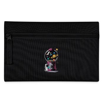 Chewing Gum Machine Astronaut Planet Universe - Pencil Case - black - Front