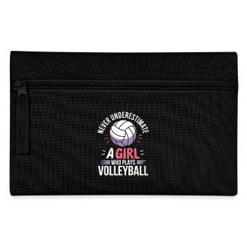 Volleyball Spruch Lustiges Volleyball Geschenk - Federtasche - Schwarz - Vorne