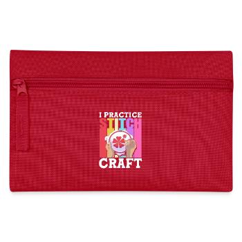 Cross Stitch - Pencil Case - red - Front